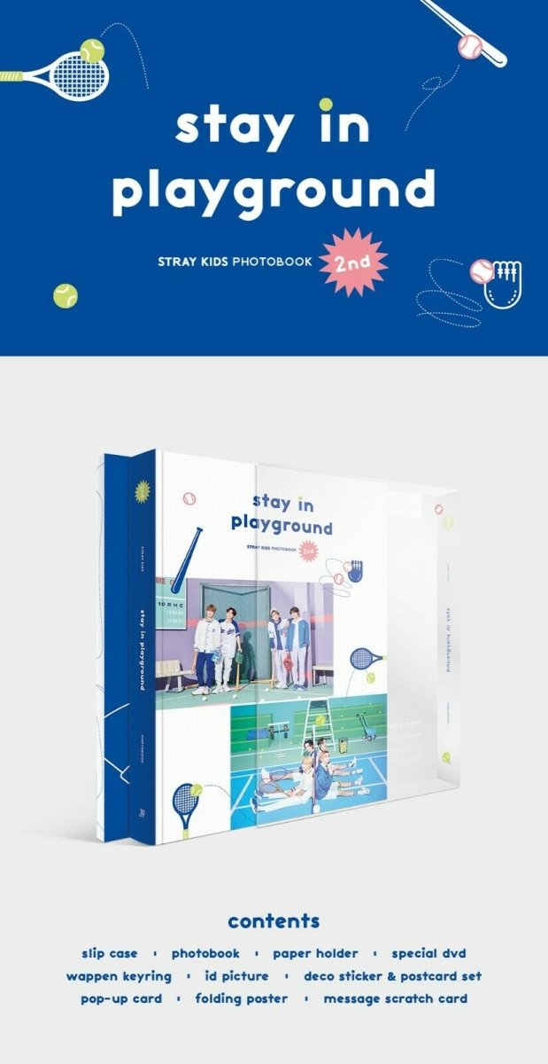 [JYP] STRAY KIDS - 2nd PHOTOBOOK: stay in playground - K-STAR