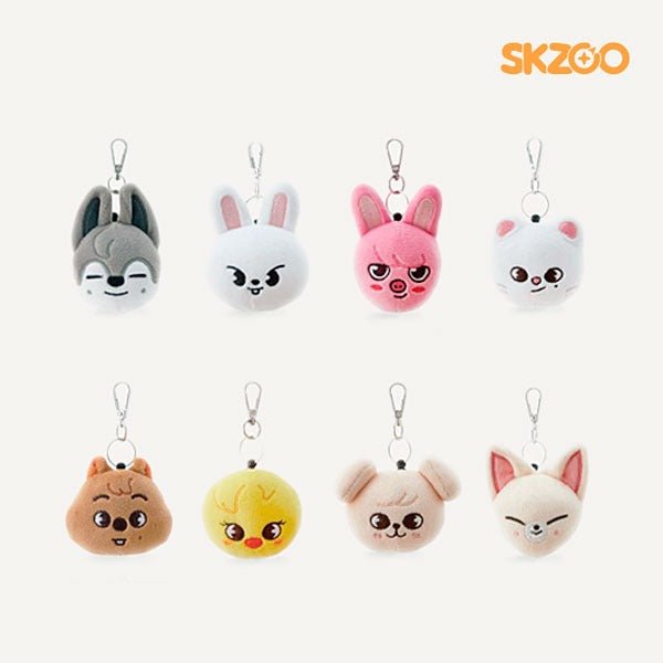 [JYP] STRAY KIDS - SKZOO Official Mini Face Keyring