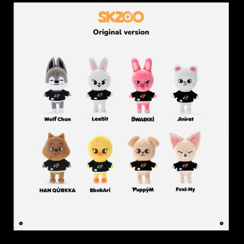 [JYP] STRAY KIDS - SKZOO Official Plush Doll Original Version - K-STAR