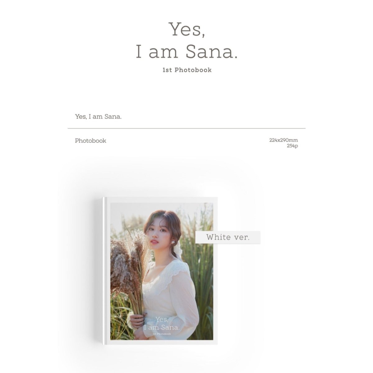 [JYP] TWICE SANA - Yes, I am SANA. 1ST PHOTOBOOK - K-STAR