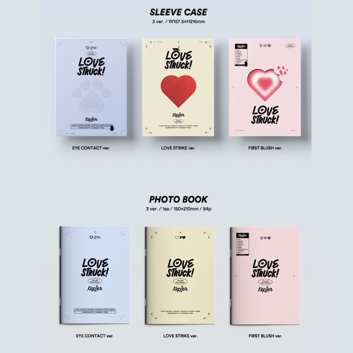 Kep1er - LOVESTRUCK! 4th Mini Album (You Can Choose Version) - K-STAR