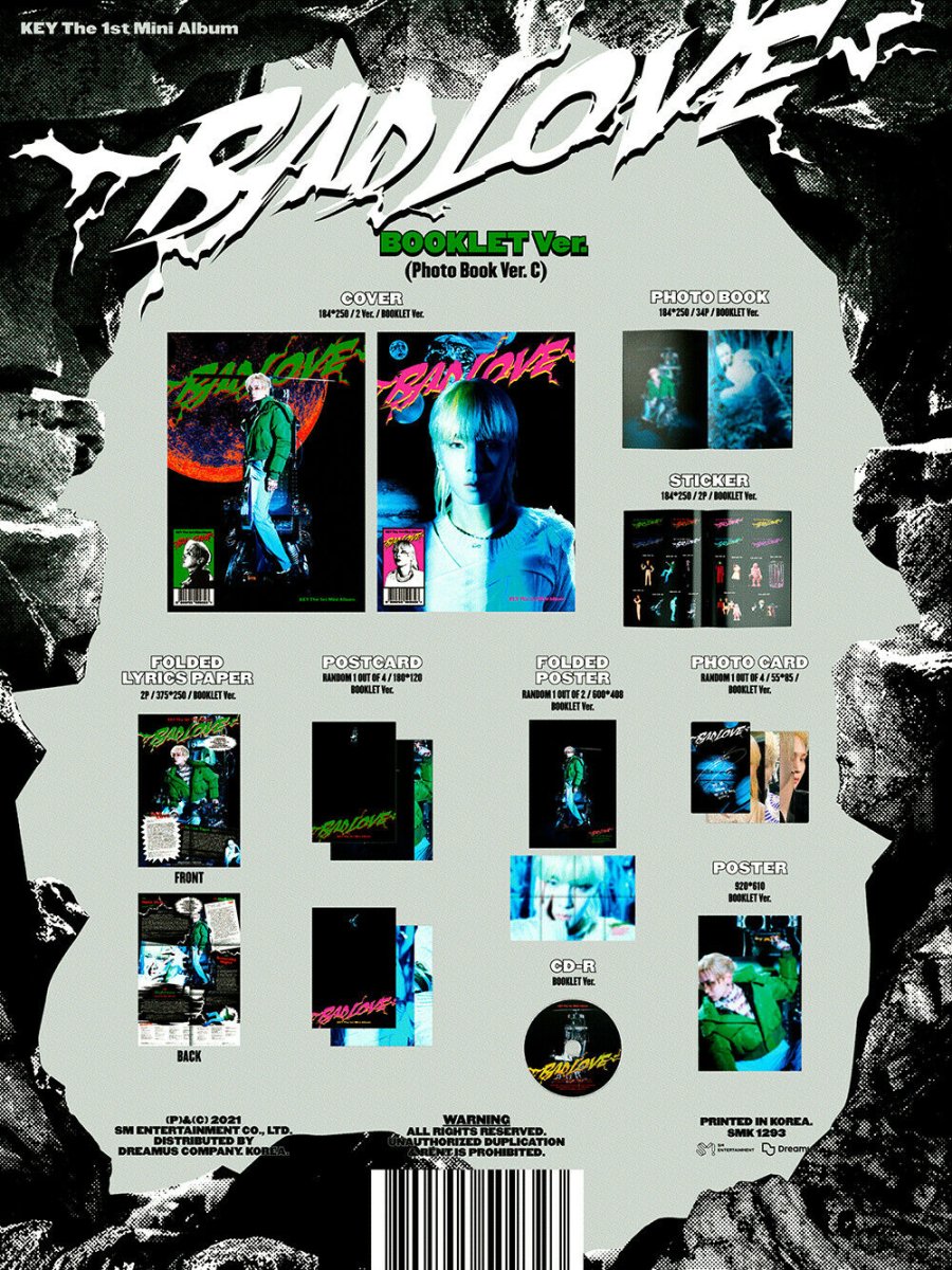 KEY - Bad Love 1st Mini Album ( Booklet Version ) - K-STAR