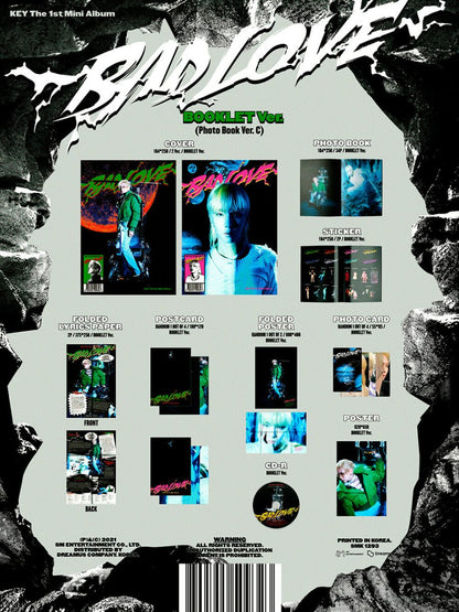 KEY - Bad Love 1st Mini Album ( Booklet Version ) - K-STAR