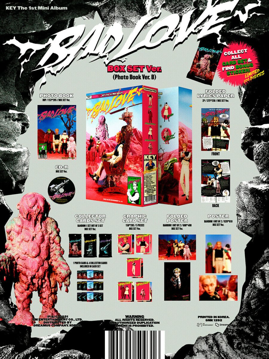 KEY - Bad Love 1st Mini Album ( BOX Set Version ) - K-STAR