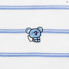 [LINE X BT21] Striped Short Sleeve T-Shirt