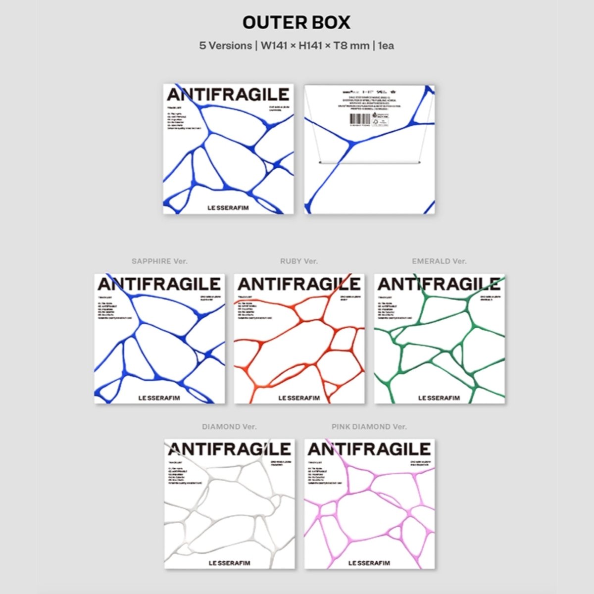 LE SSERAFIM - ANTIFRAGILE 2nd Mini Album COMPACT Ver. (You Can Choose MEMBER Version) - K-STAR