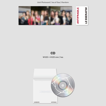 LE SSERAFIM - ANTIFRAGILE 2nd Mini Album COMPACT Ver. (You Can Choose MEMBER Version) - K-STAR
