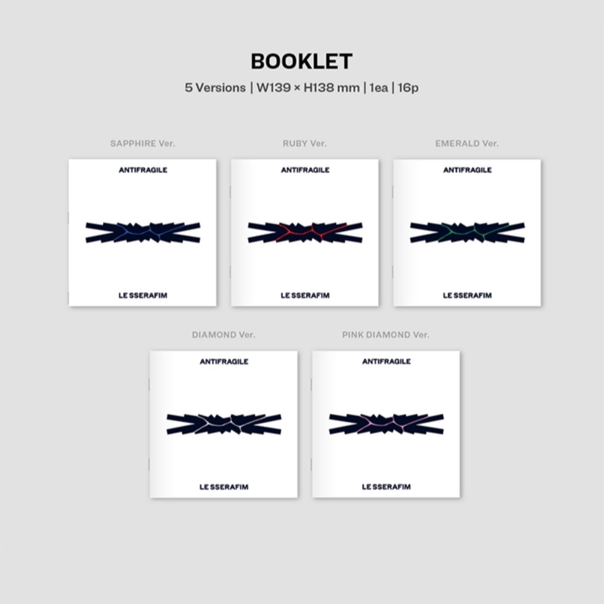 LE SSERAFIM - ANTIFRAGILE 2nd Mini Album COMPACT Ver. (You Can Choose MEMBER Version) - K-STAR