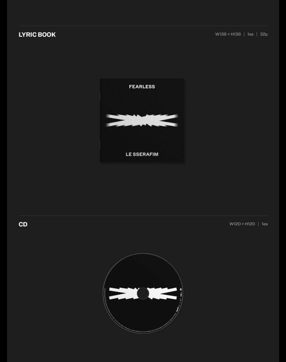 LE SSERAFIM - FEARLESS 1st Mini Album (Monochrome Bouquet Version) - K-STAR
