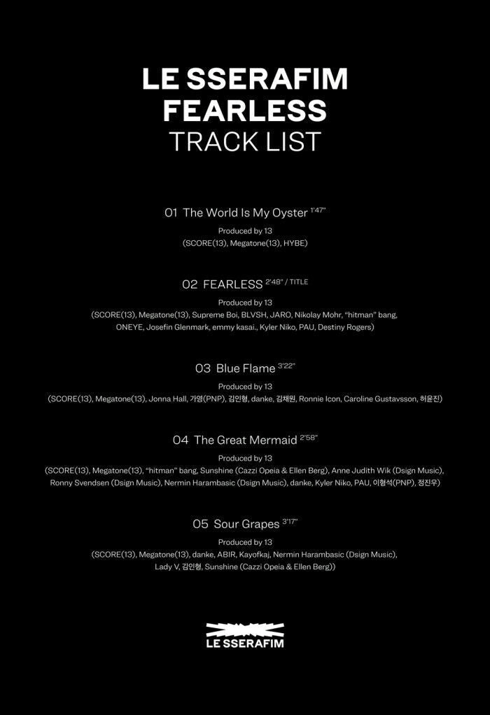 LE SSERAFIM - FEARLESS 1st Mini Album (Monochrome Bouquet Version) - K-STAR