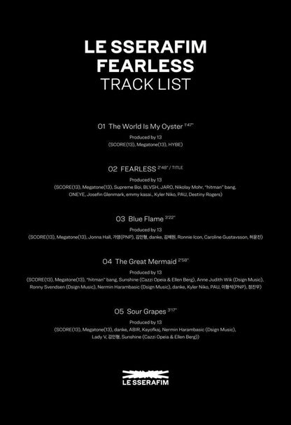 LE SSERAFIM - FEARLESS 1st Mini Album (Monochrome Bouquet Version) - K-STAR