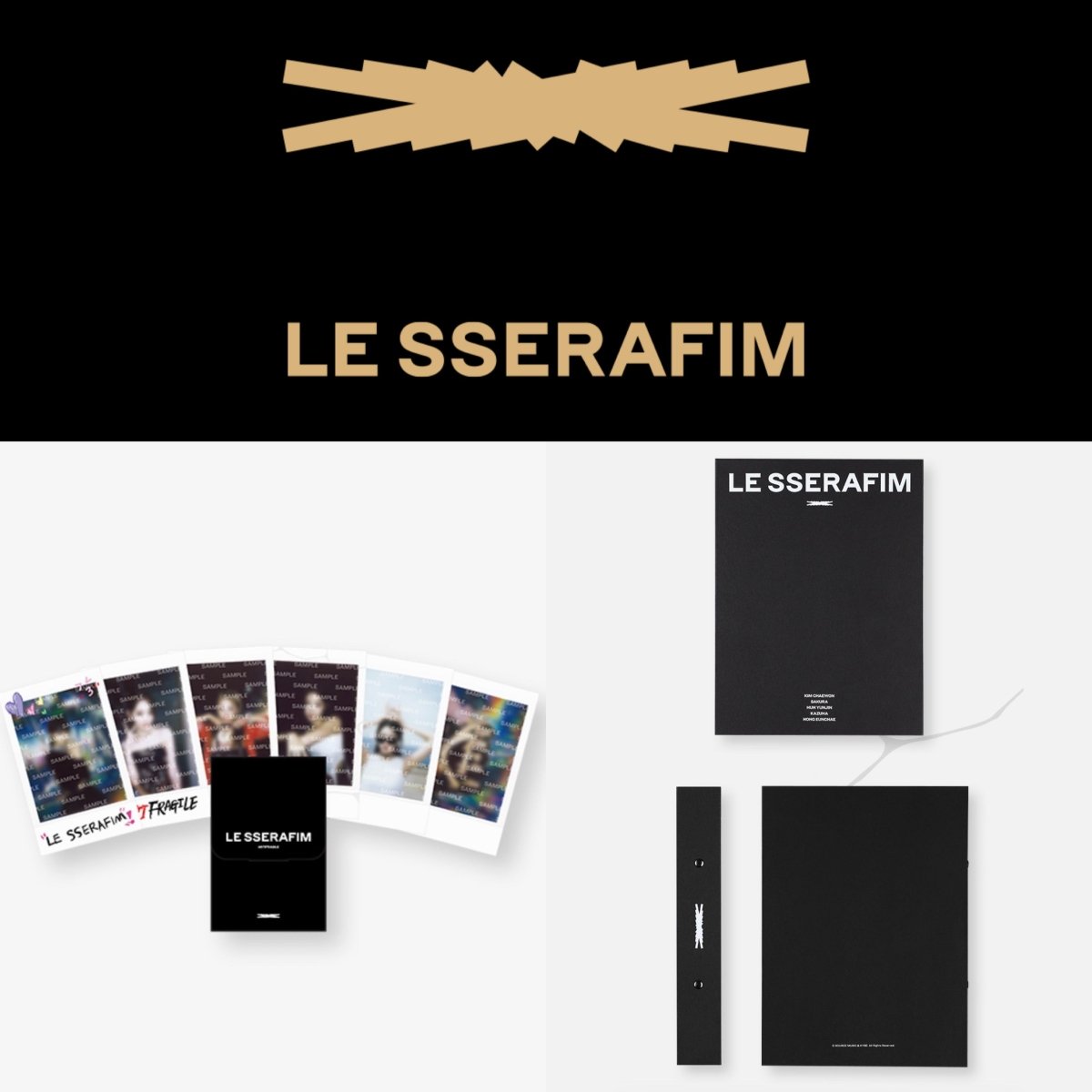 LE SSERAFIM INSTANT PHOTO CARD サクラ LE SSERAFIM SAKURA official instant instax antifragile merch