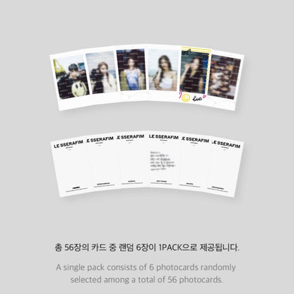 LE SSERAFIM Official Instant Photocard & Photo Binder - K-STAR