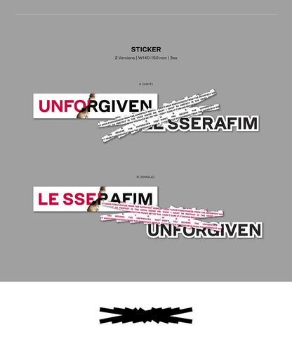 LE SSERAFIM - UNFORGIVEN 1st Studio Album ( Weverse Albums Ver. ) - K-STAR