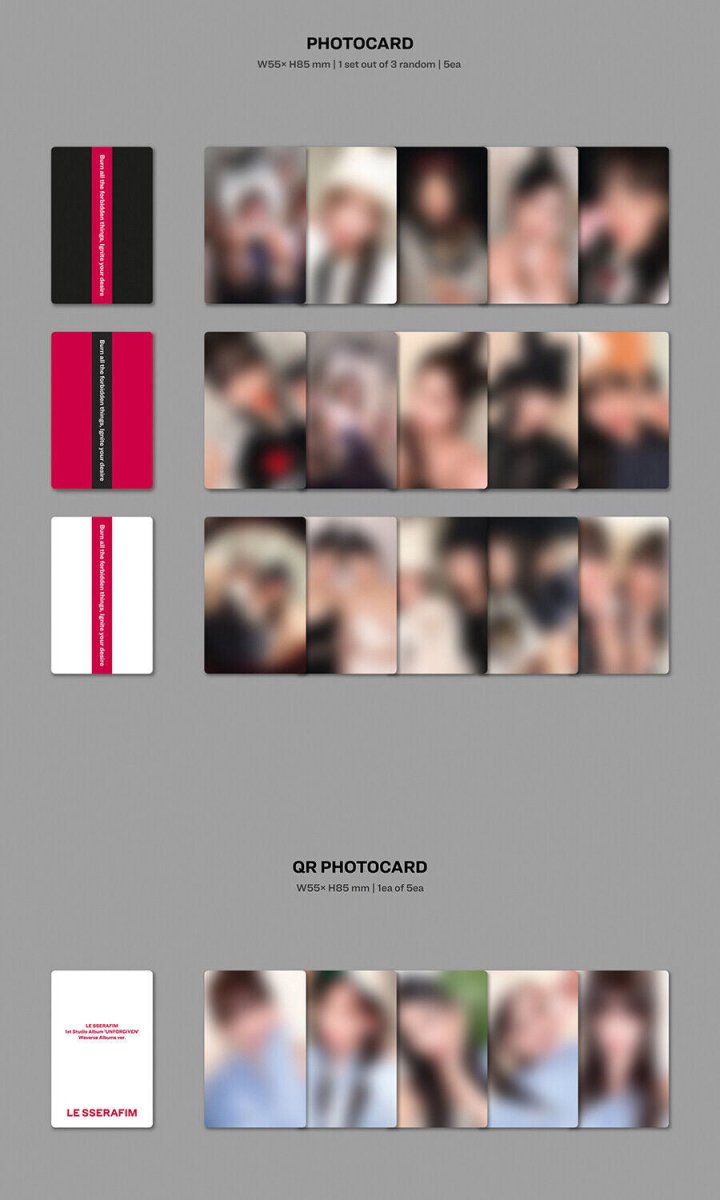 LE SSERAFIM - UNFORGIVEN 1st Studio Album ( Weverse Albums Ver. ) - K-STAR