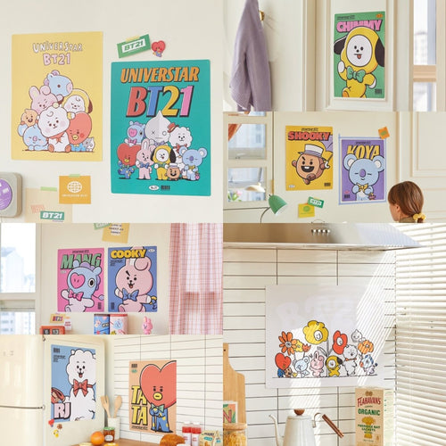 [LINE X BT21] Air Purifier Wall Poster (Free Express Shipping) - K-STAR