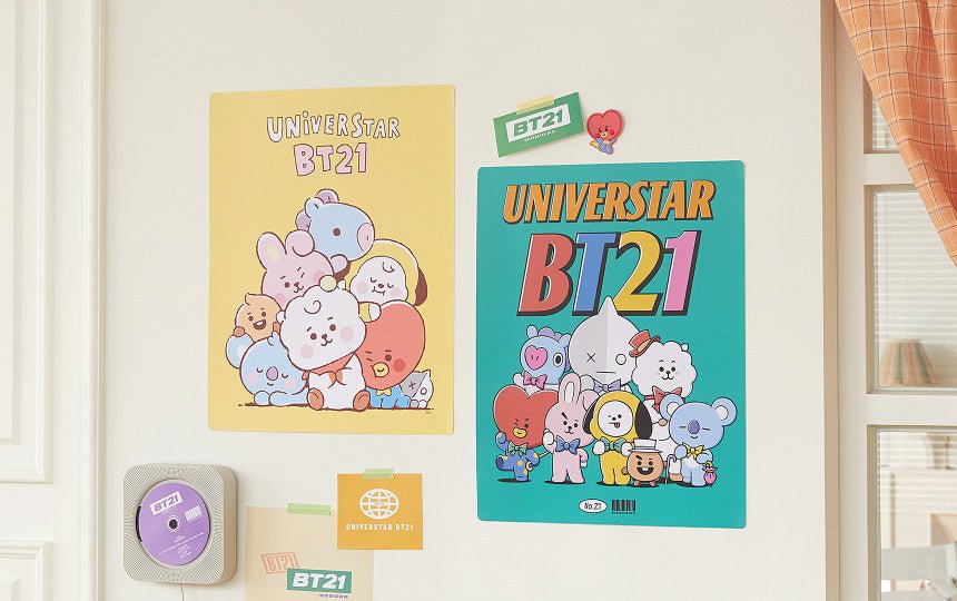 [LINE X BT21] Air Purifier Wall Poster (Free Express Shipping) - K-STAR
