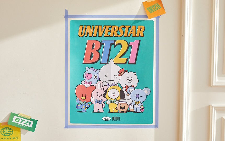 [LINE X BT21] Air Purifier Wall Poster (Free Express Shipping) - K-STAR