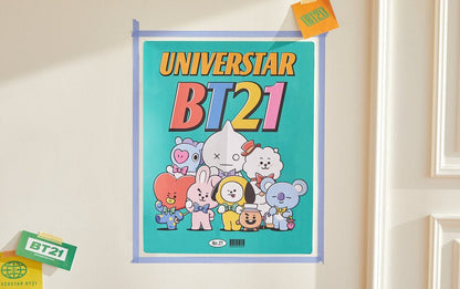 [LINE X BT21] Air Purifier Wall Poster (Free Express Shipping) - K-STAR