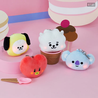 [LINE X BT21] Baby Lighting Bagcharm Doll Keyring - K-STAR