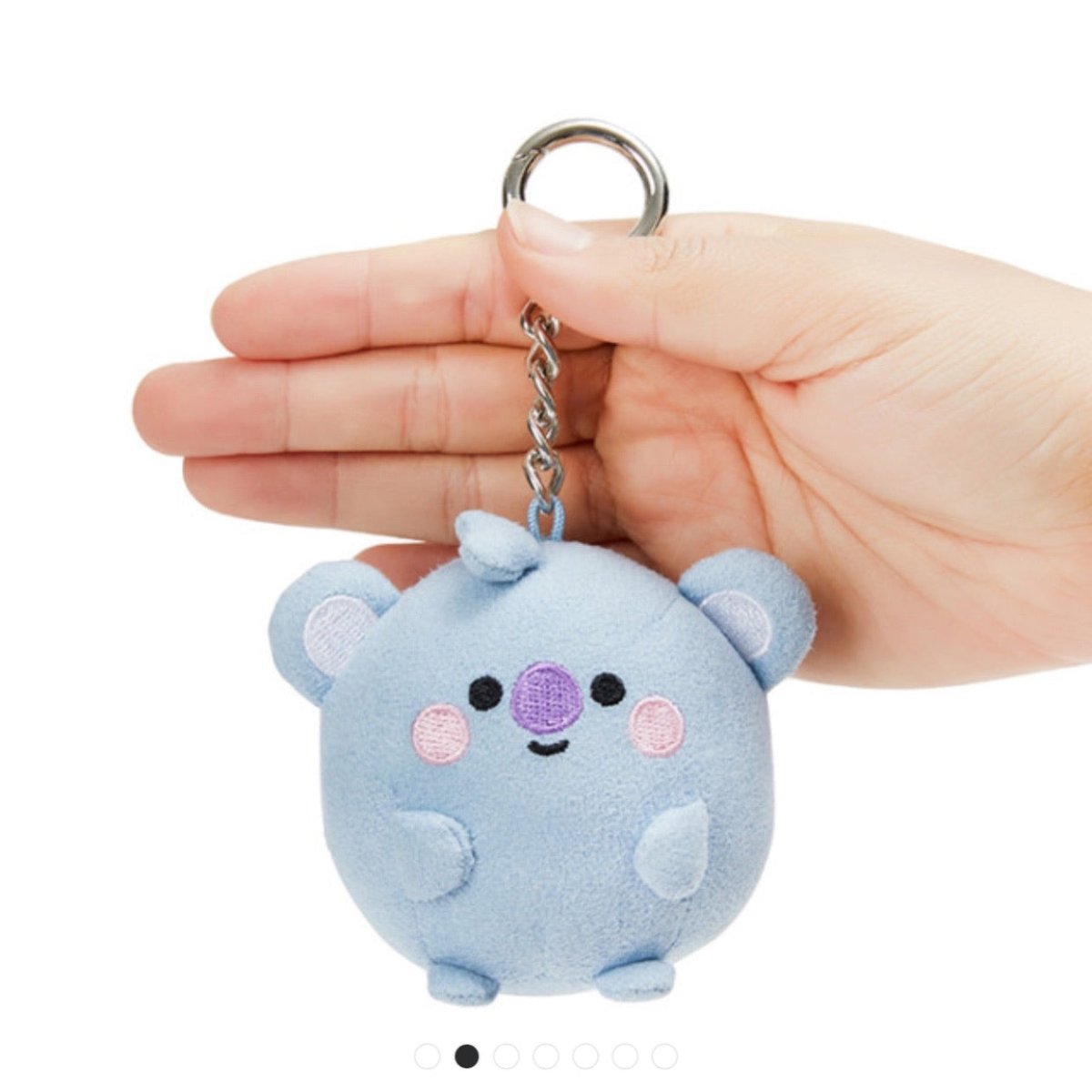 [LINE X BT21] Baby PongPong Suede Bagcharm 7cm - K-STAR