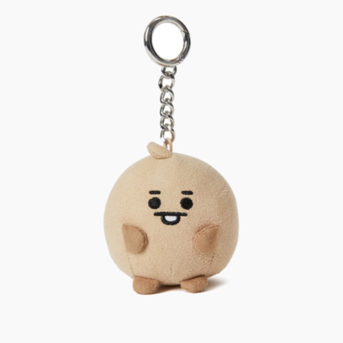 [LINE X BT21] Baby PongPong Suede Bagcharm 7cm - K-STAR