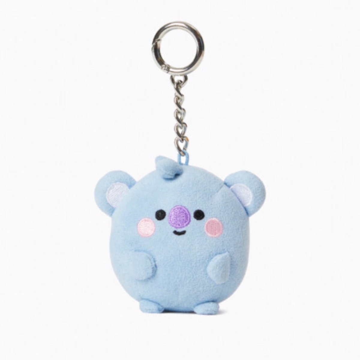 [LINE X BT21] Baby PongPong Suede Bagcharm 7cm - K-STAR