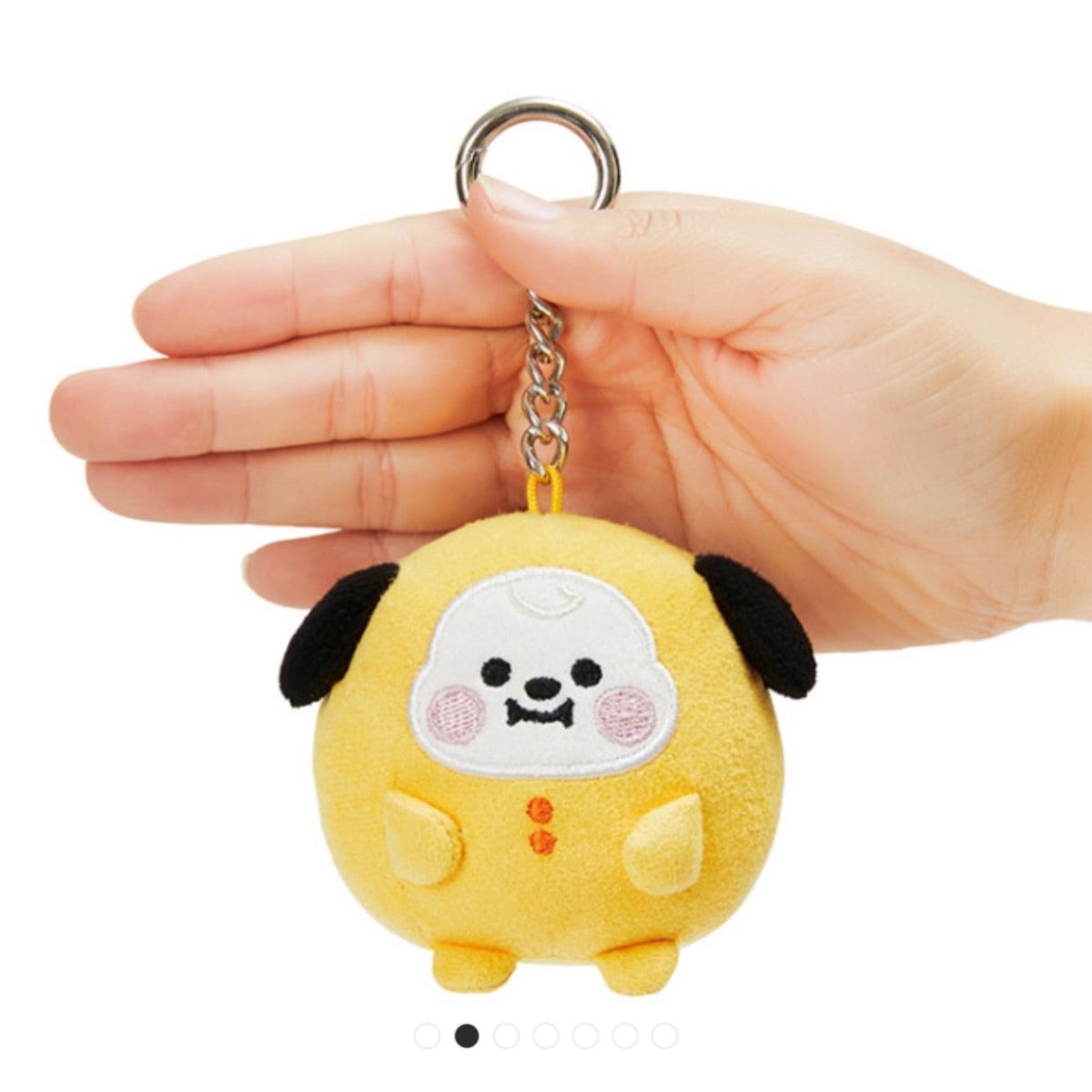 [LINE X BT21] Baby PongPong Suede Bagcharm 7cm - K-STAR