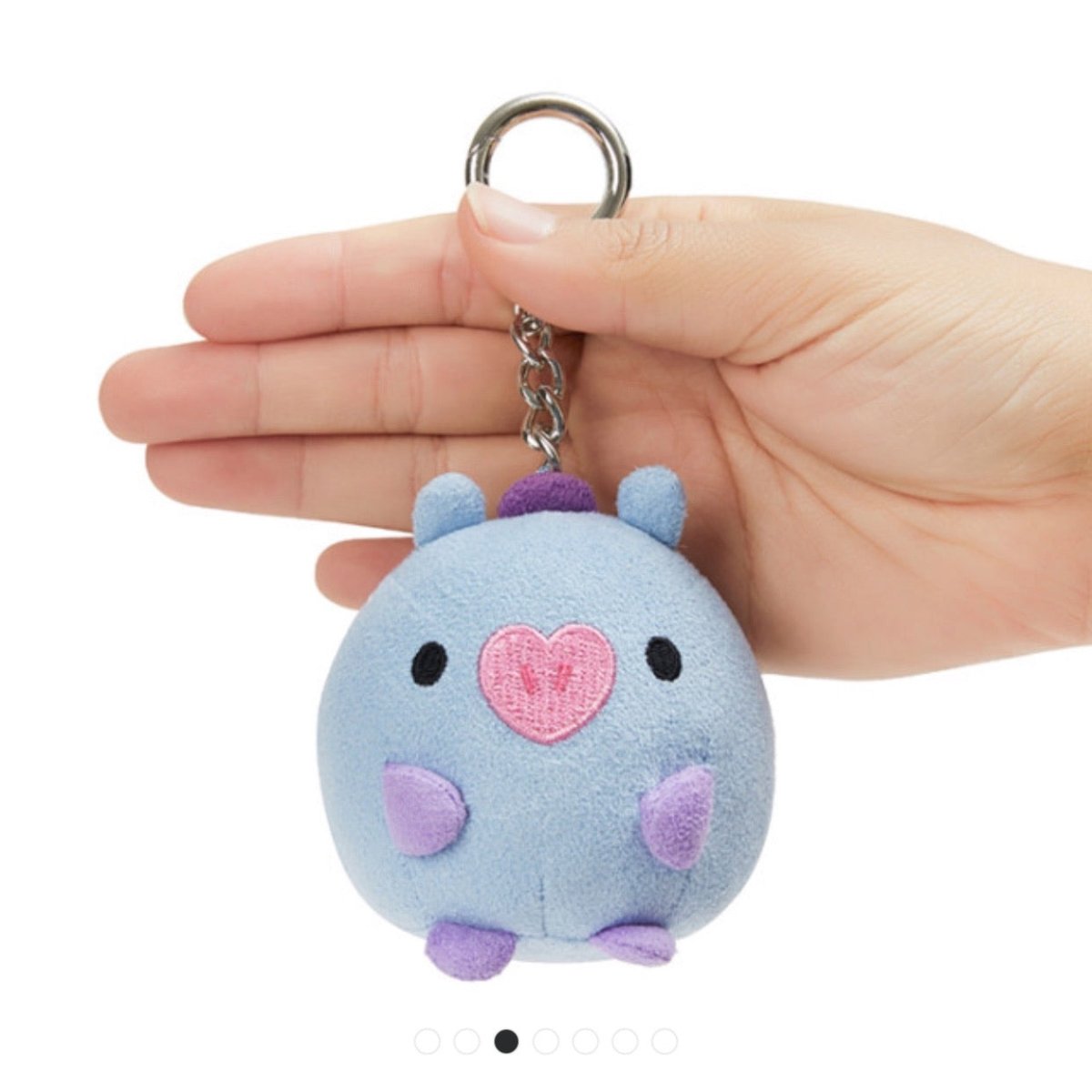 [LINE X BT21] Baby PongPong Suede Bagcharm 7cm - K-STAR