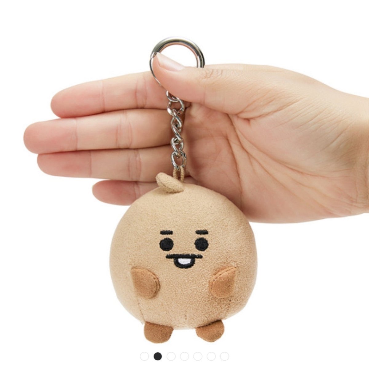 [LINE X BT21] Baby PongPong Suede Bagcharm 7cm - K-STAR