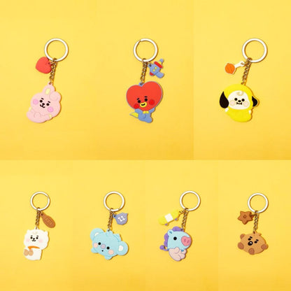[LINE X BT21] Baby Silicone Keyring - K-STAR