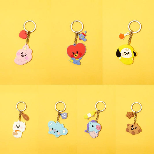 [LINE X BT21] Baby Silicone Keyring - K-STAR