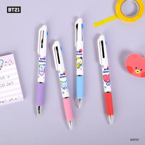 [LINE X BT21] BT21 3 Color Ball Pen Minini Version SET - K-STAR