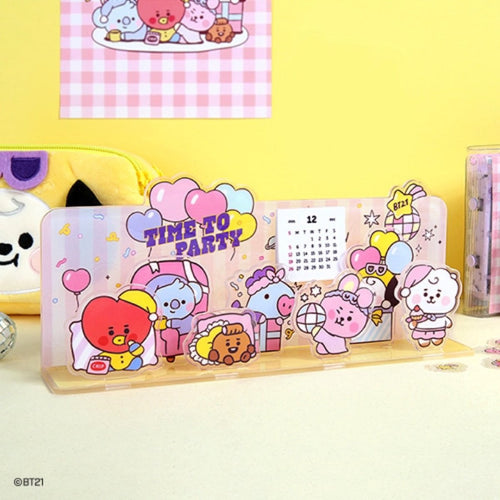 [LINE X BT21] BT21 Acrylic Stand Calendar Group Party Ver. - K-STAR