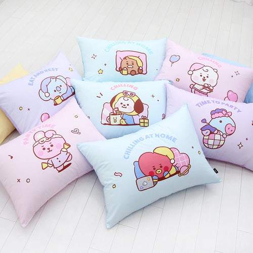 [LINE X BT21] BT21 Baby Big Pillow Party Version 50cm x 70cm - K-STAR