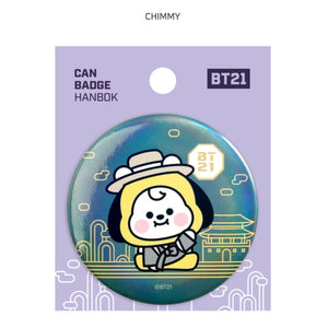 [LINE X BT21] BT21 Baby Can Badge Hanbok Ver 7ea - K-STAR