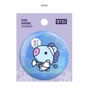 [LINE X BT21] BT21 Baby Can Badge Hanbok Ver 7ea - K-STAR