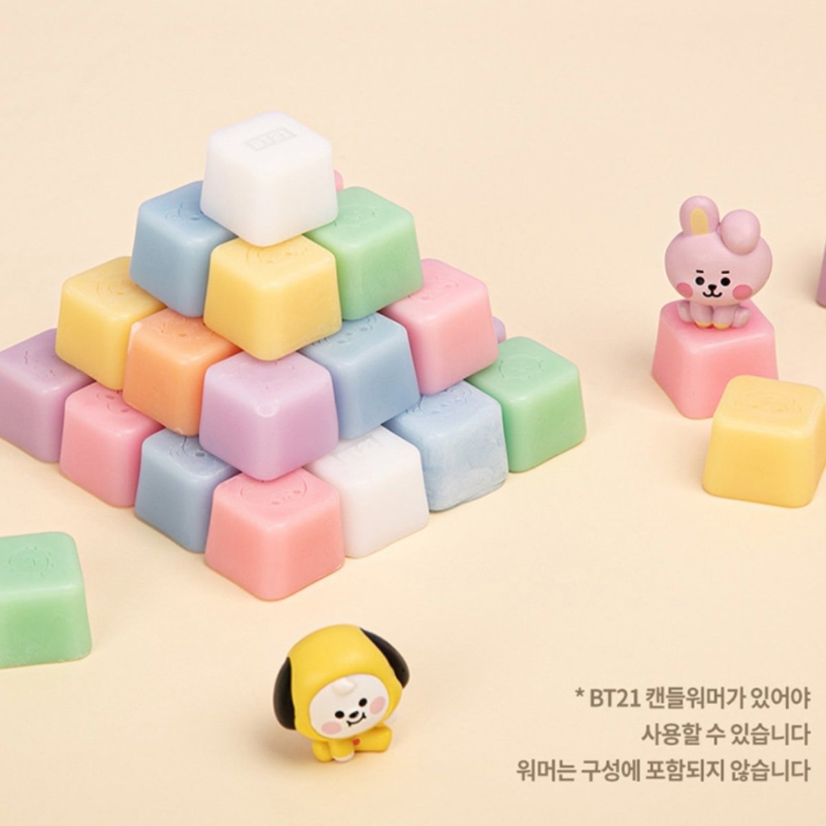 [LINE X BT21] BT21 Baby Candle Warmer Moodlight + Refill - K-STAR