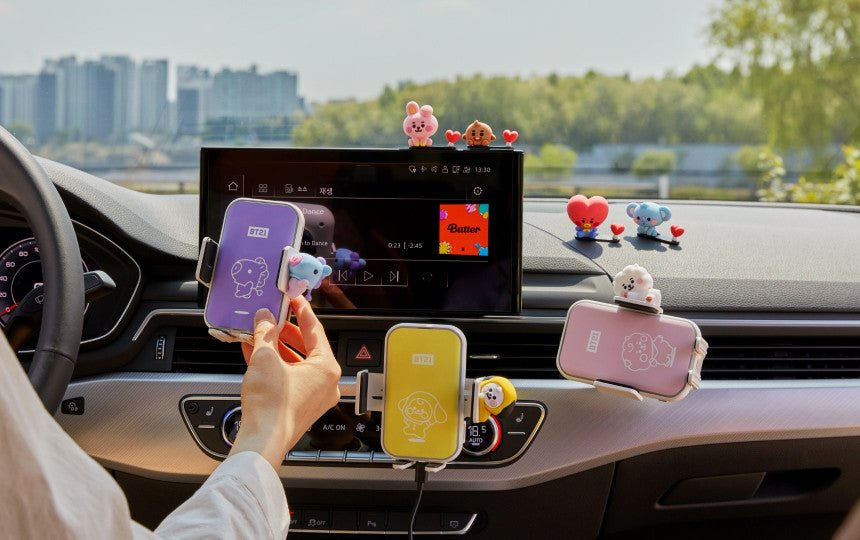 [LINE X BT21] BT21 Baby Car High Speed Wireless Charger - K-STAR