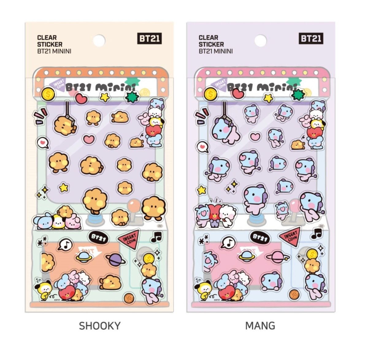 [LINE X BT21] BT21 Baby Clear Sticker Minini Version 7SET - K-STAR