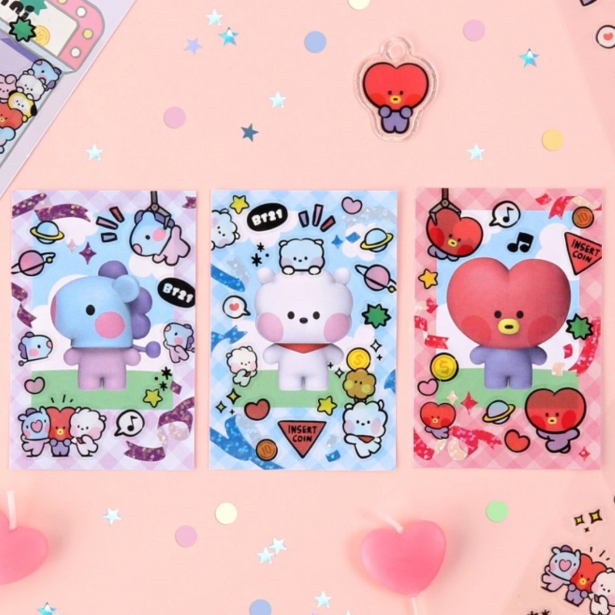 [LINE X BT21] BT21 Baby Clear Sticker Minini Version 7SET - K-STAR