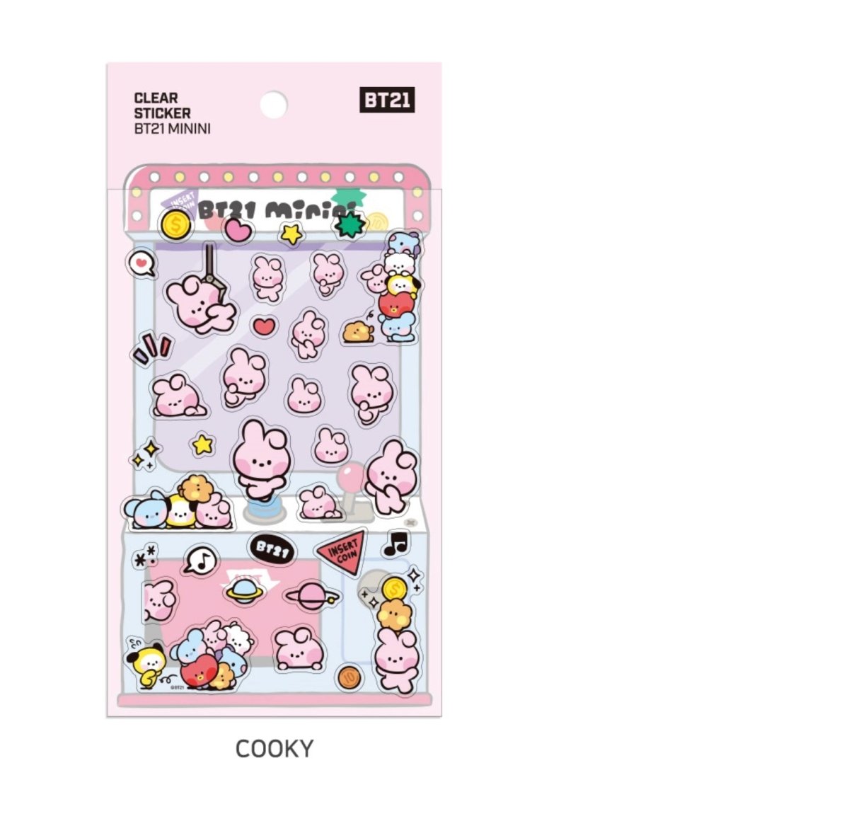 [LINE X BT21] BT21 Baby Clear Sticker Minini Version 7SET - K-STAR
