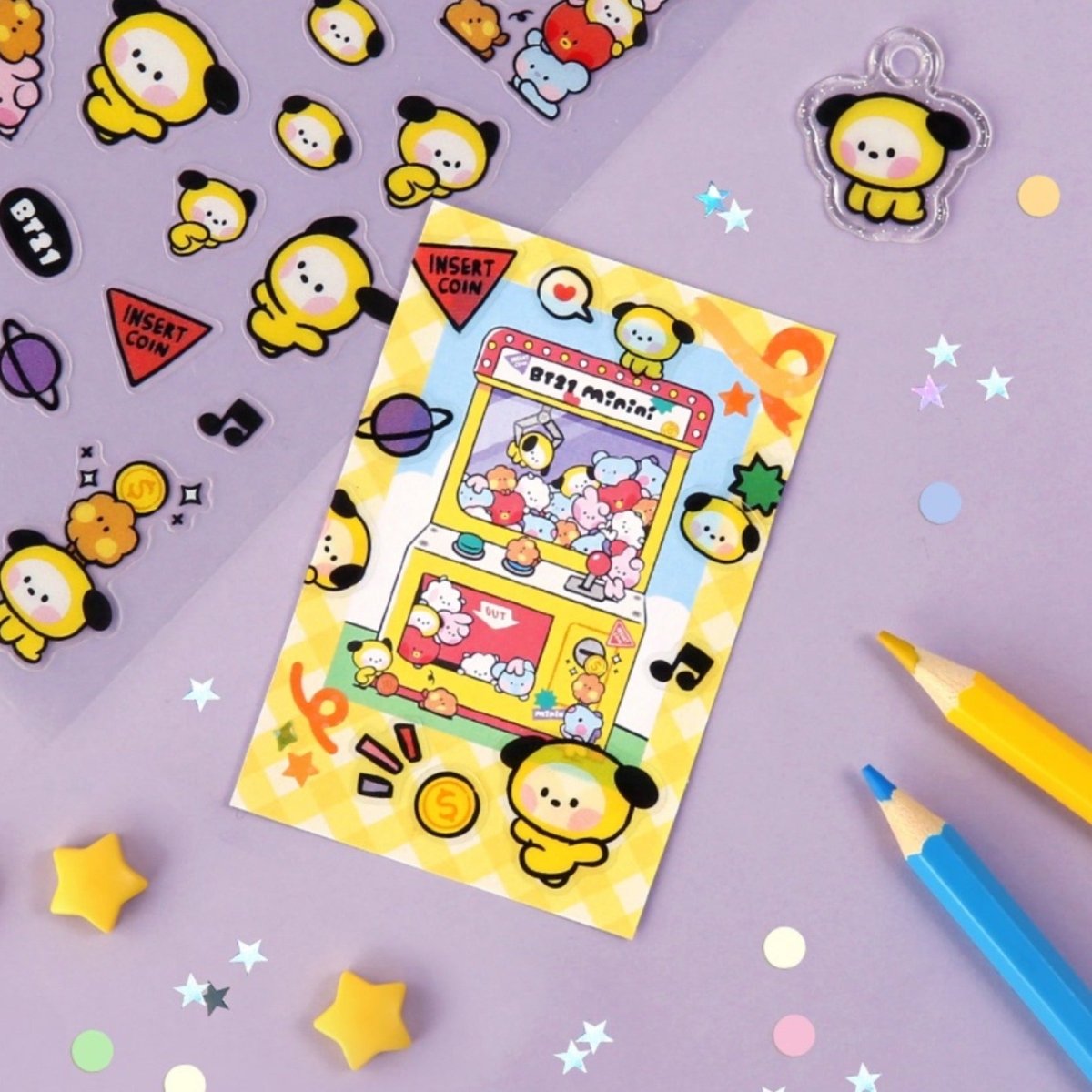 [LINE X BT21] BT21 Baby Clear Sticker Minini Version 7SET - K-STAR