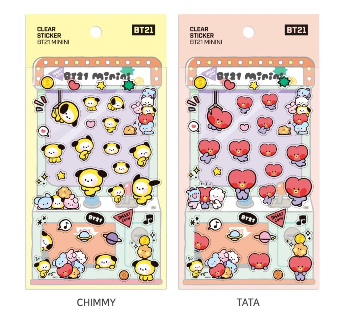[LINE X BT21] BT21 Baby Clear Sticker Minini Version 7SET - K-STAR