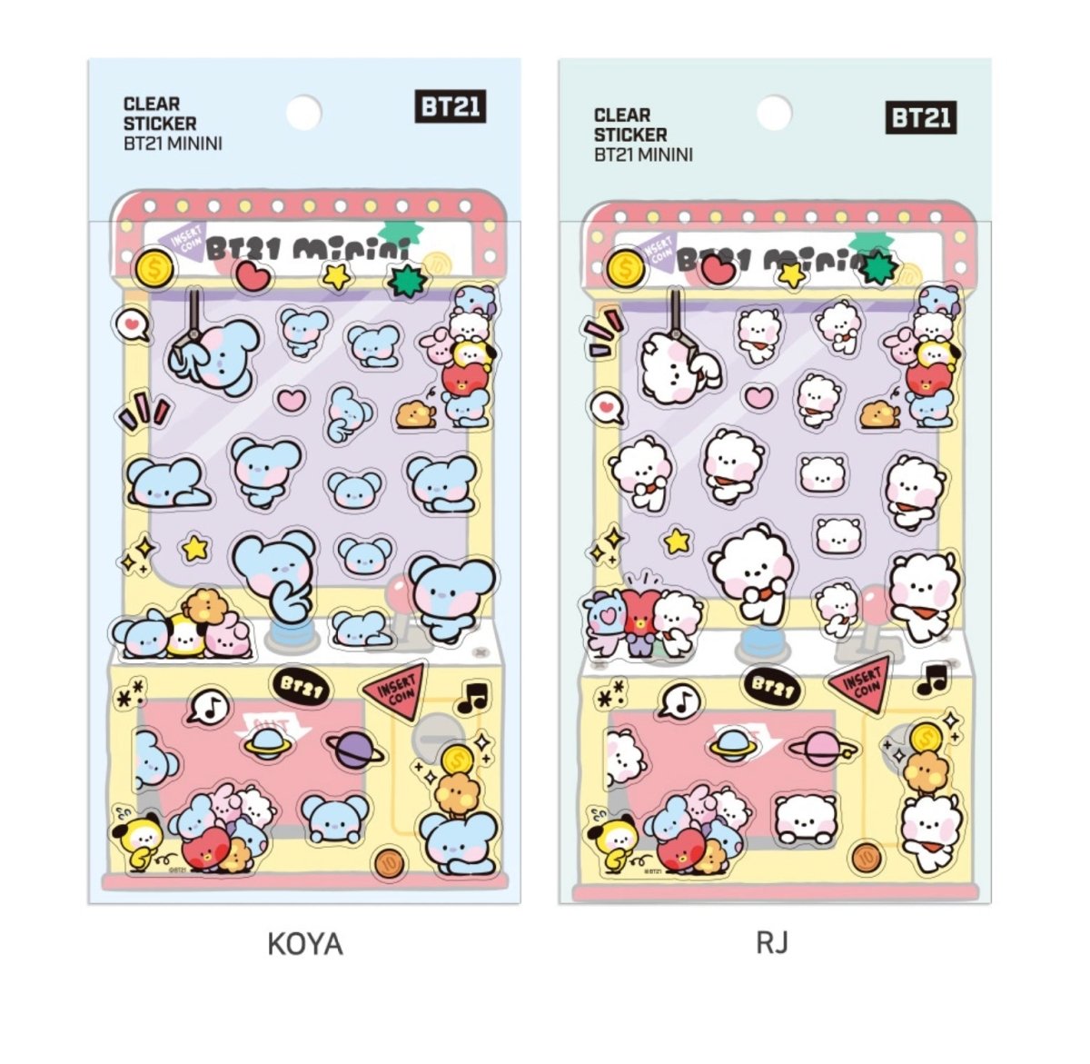 [LINE X BT21] BT21 Baby Clear Sticker Minini Version 7SET - K-STAR