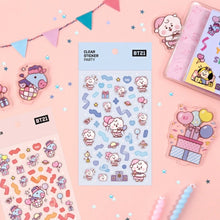 [LINE X BT21] BT21 Baby Clear Sticker Party Version 7SET - K-STAR