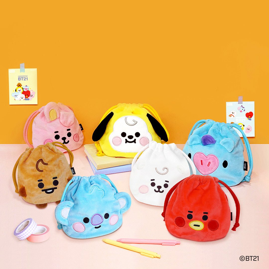 [LINE X BT21] BT21 Baby Face Hand Pouch - K-STAR