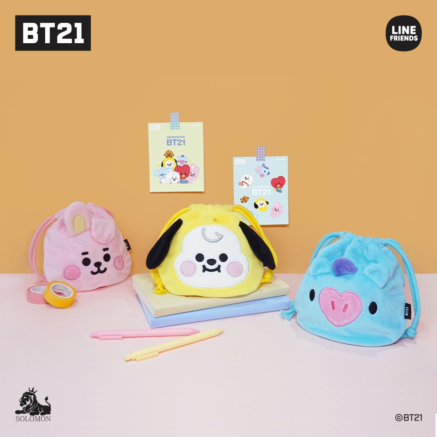 [LINE X BT21] BT21 Baby Face Hand Pouch - K-STAR