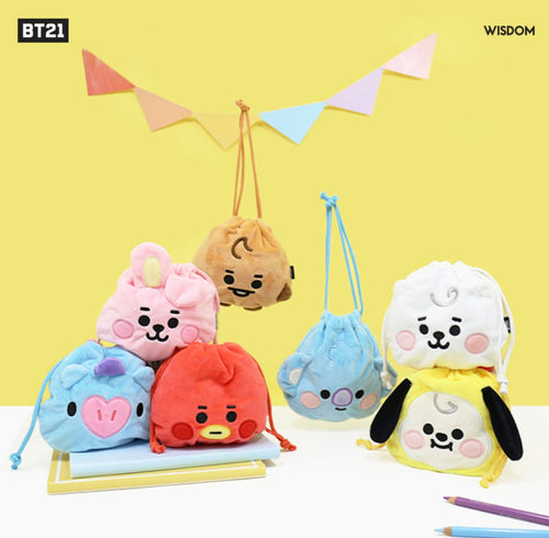 [LINE X BT21] BT21 Baby Face Hand Pouch - K-STAR