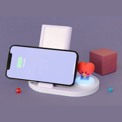 [LINE X BT21] BT21 Baby Fast Wireless Stand Charger + Mirror - K-STAR